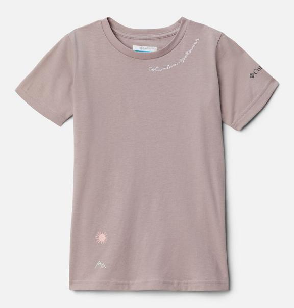 Columbia Sweet Pines T-Shirt Pink For Girls NZ36407 New Zealand